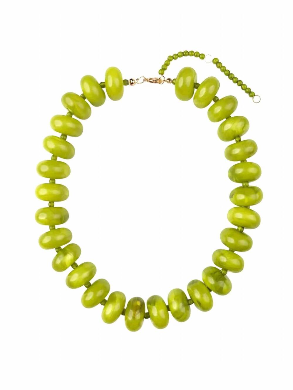 NEW GEMELLI the newport necklace in chartreuse